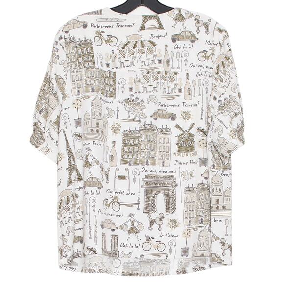 D&Co Top Preppy French Soft Girl Travel Cottage Romantic Wanderlust City Large - Picture 2 of 6